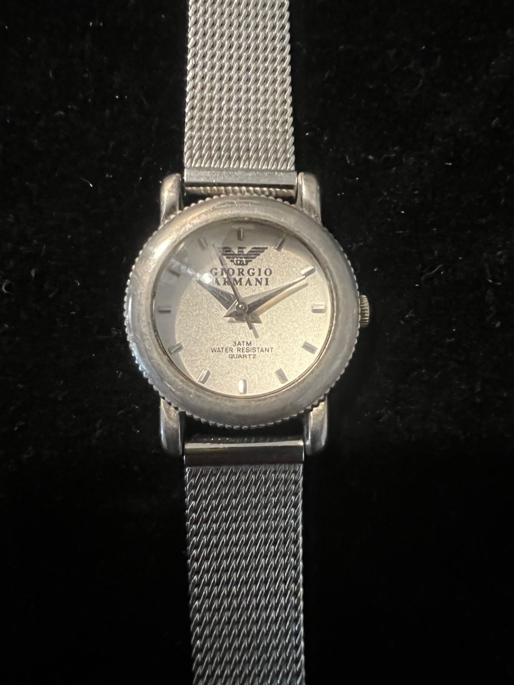 Giorgio Armani Le Collezioni 36688 Silver Mesh Bracelet Watch